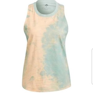 Adidas Women Tie-Dye Effect Tank Top New With Tags